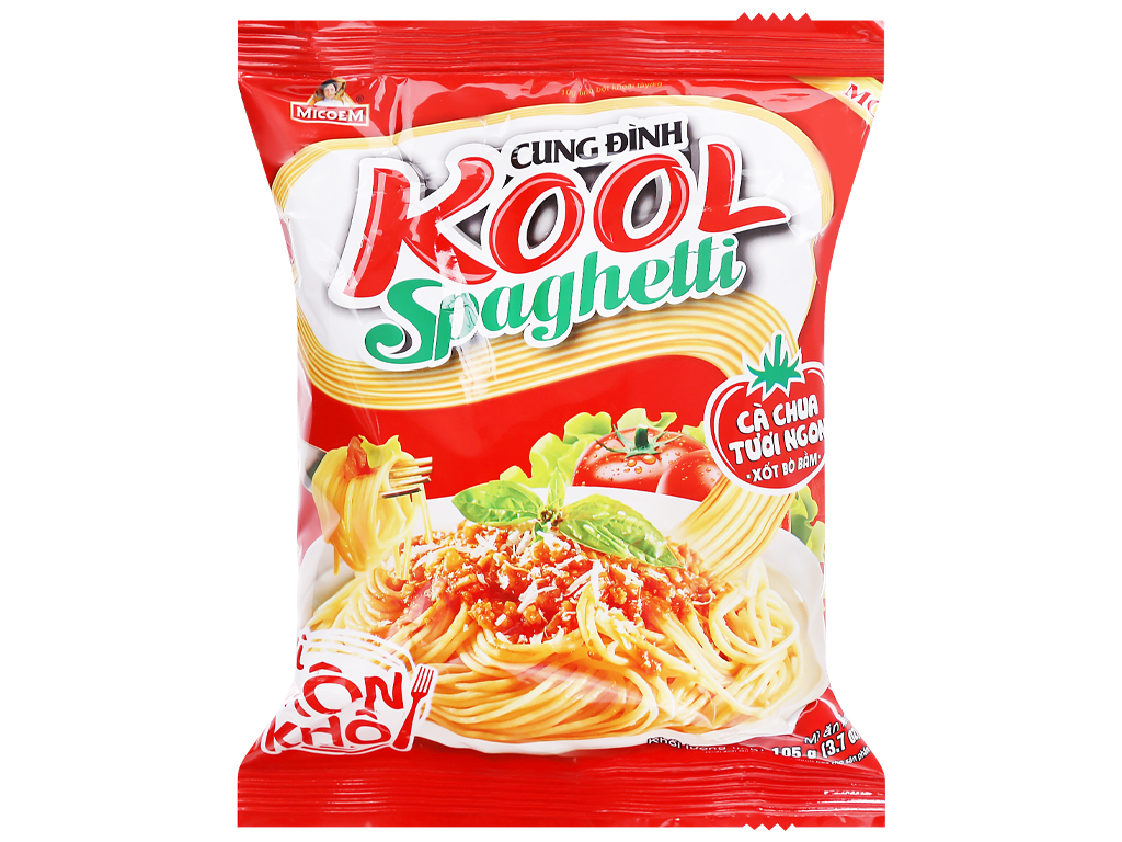 Thùng 30 gói mì trộn Cung Đình Kool Spaghetti 100g