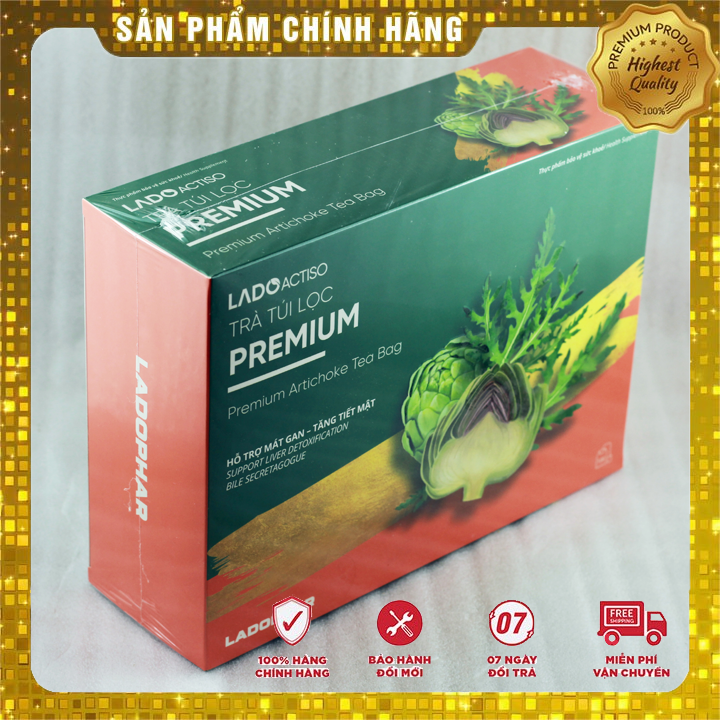 Trà Actiso Ladophar Premium 100 túi lọc
