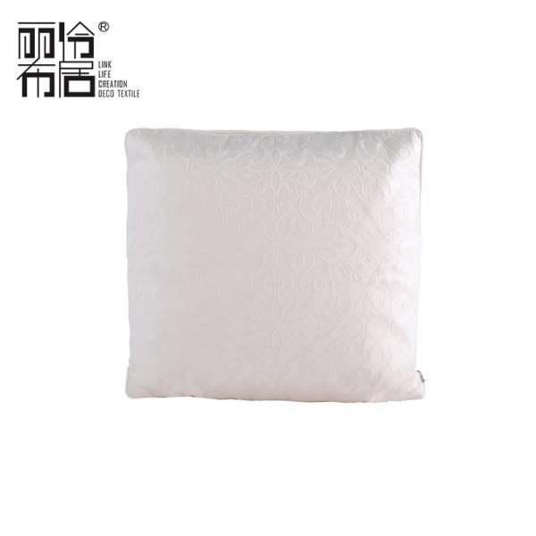 LING HOME DECO TEXTILE Trắng Hoa Gối Vuông Mô Hình GốI Ôm Hoa 3D Trang Trí Nội Thất Thiết Kế Bông Hoa Bộ Đệm Tựa