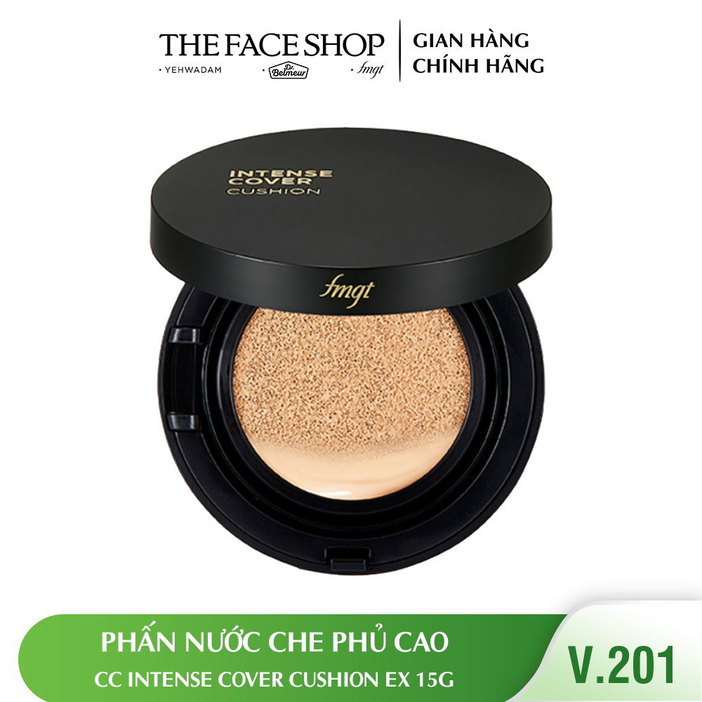 Phấn Nước TheFaceShop Miracle Finish CC Intense Cover Cushion SPF50+ PA+++