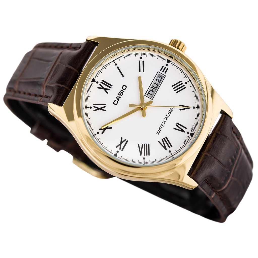 Đồng Hồ Kim Nam Dây Da Casio MTP-V006GL-7BUDF
