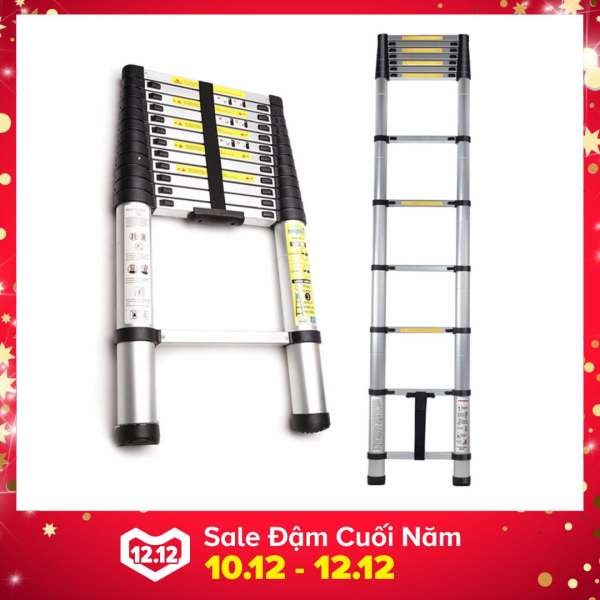 Thang nhôm xếp rút gọn đơn HAKAWA Kachi 3.8m bảo hành uy tín GDTRUONG50