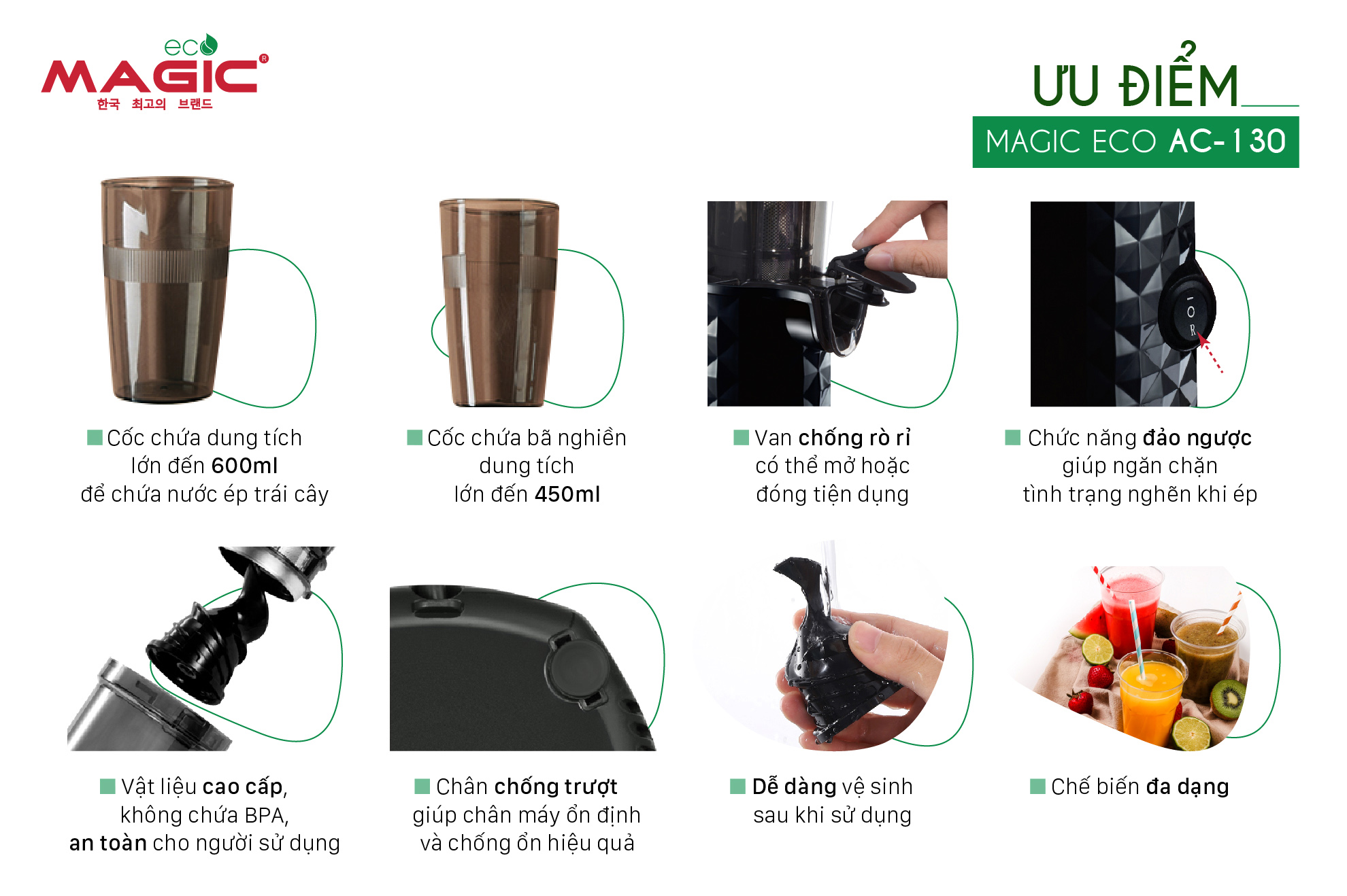 Máy Ép Chậm Magic AC-130