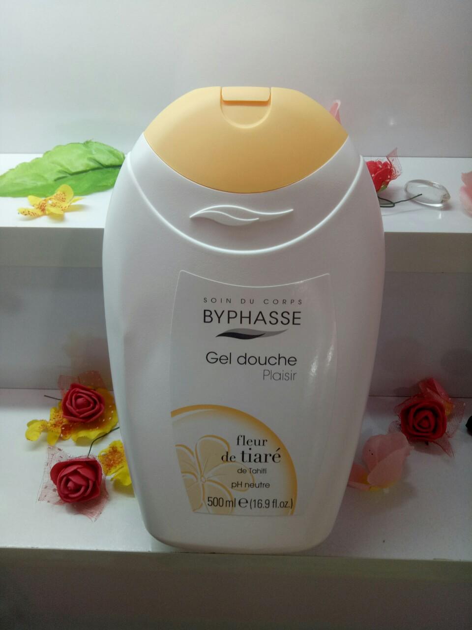 Sữa Tắm Hoa Trà Tiare Byphasse Tiare Flower Shower Gel 500ml
