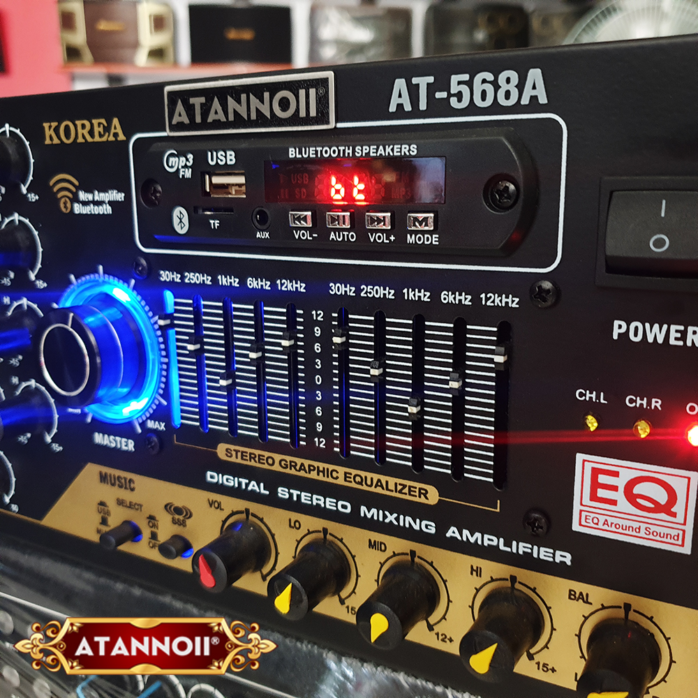 Amply USB Bluetooth ATANNOII AT-568A