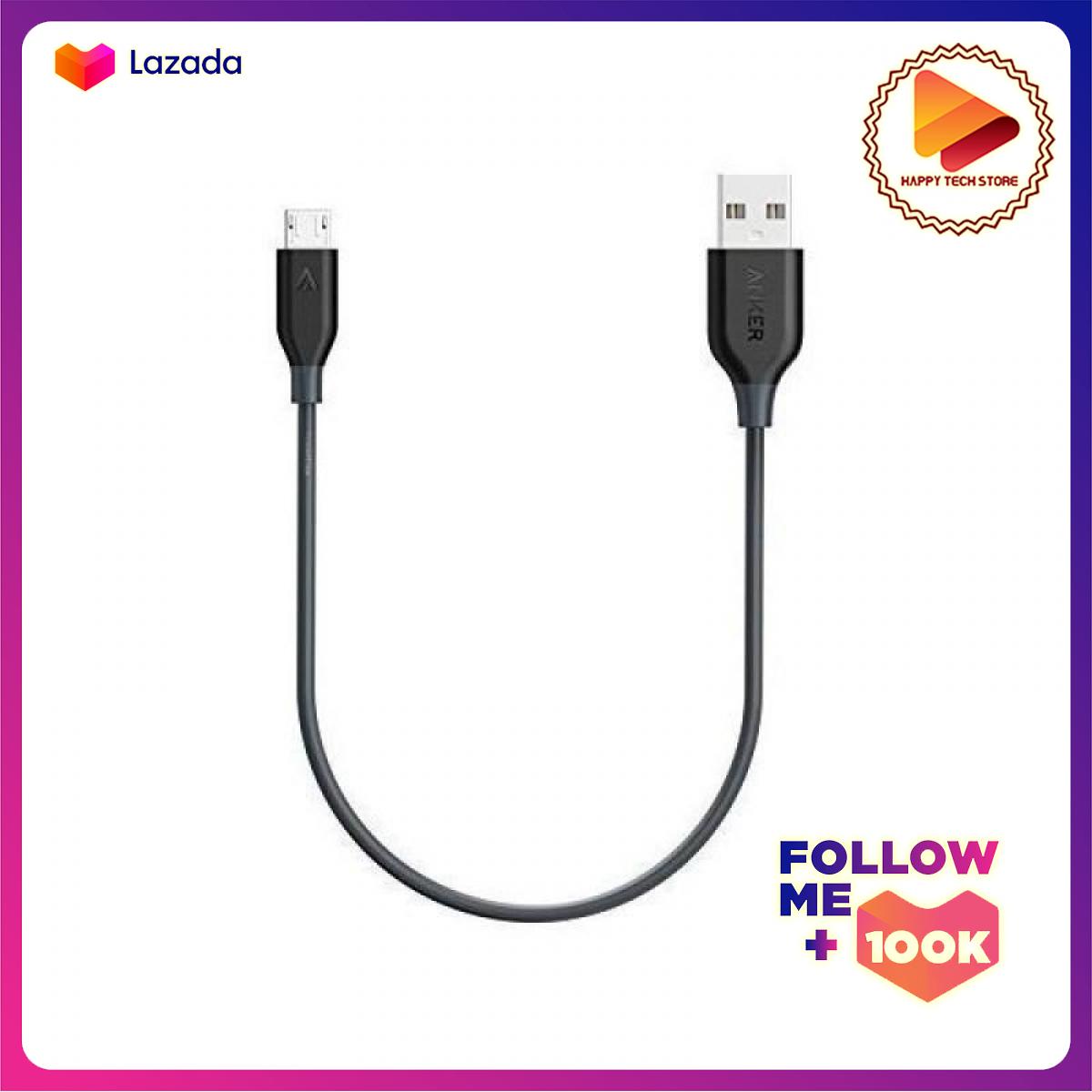 Cáp Micro USB Anker PowerLine+ 0.3m