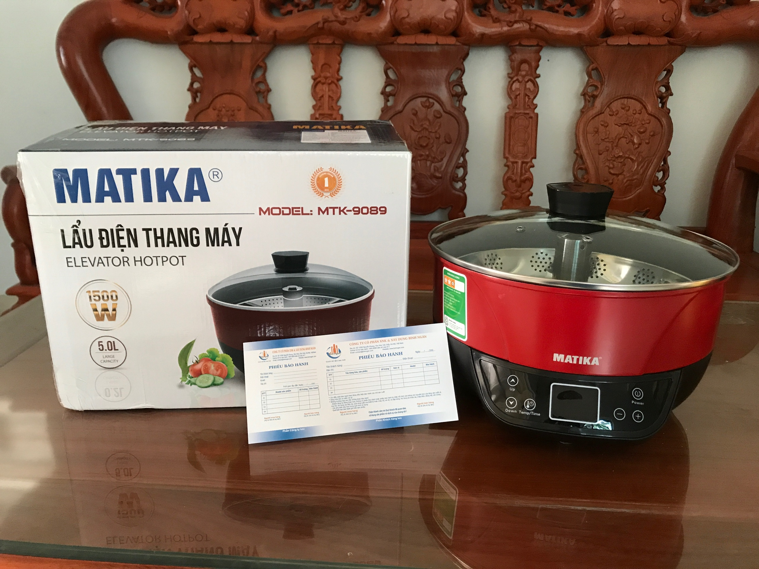 Nồi lẩu điện Matika MTK-9089 5L