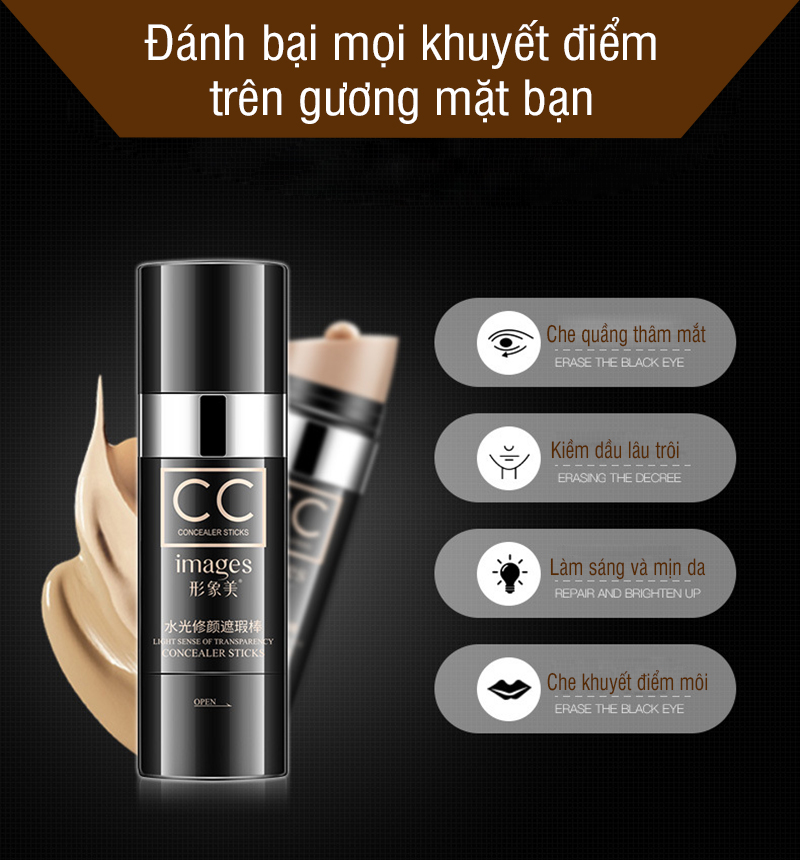 Kem Che Khuyết Điểm Images Concealer CC Stick
