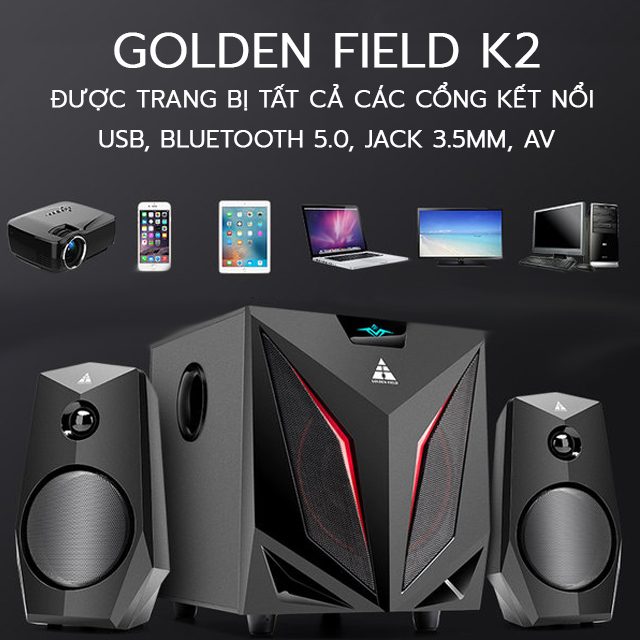 Loa Vi Tính Bluetooth Golden Field K2