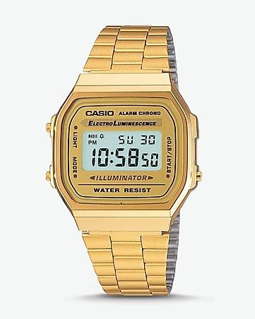 Đồng Hồ Unisex Dây Kim Loại Casio A168WG-9WDF