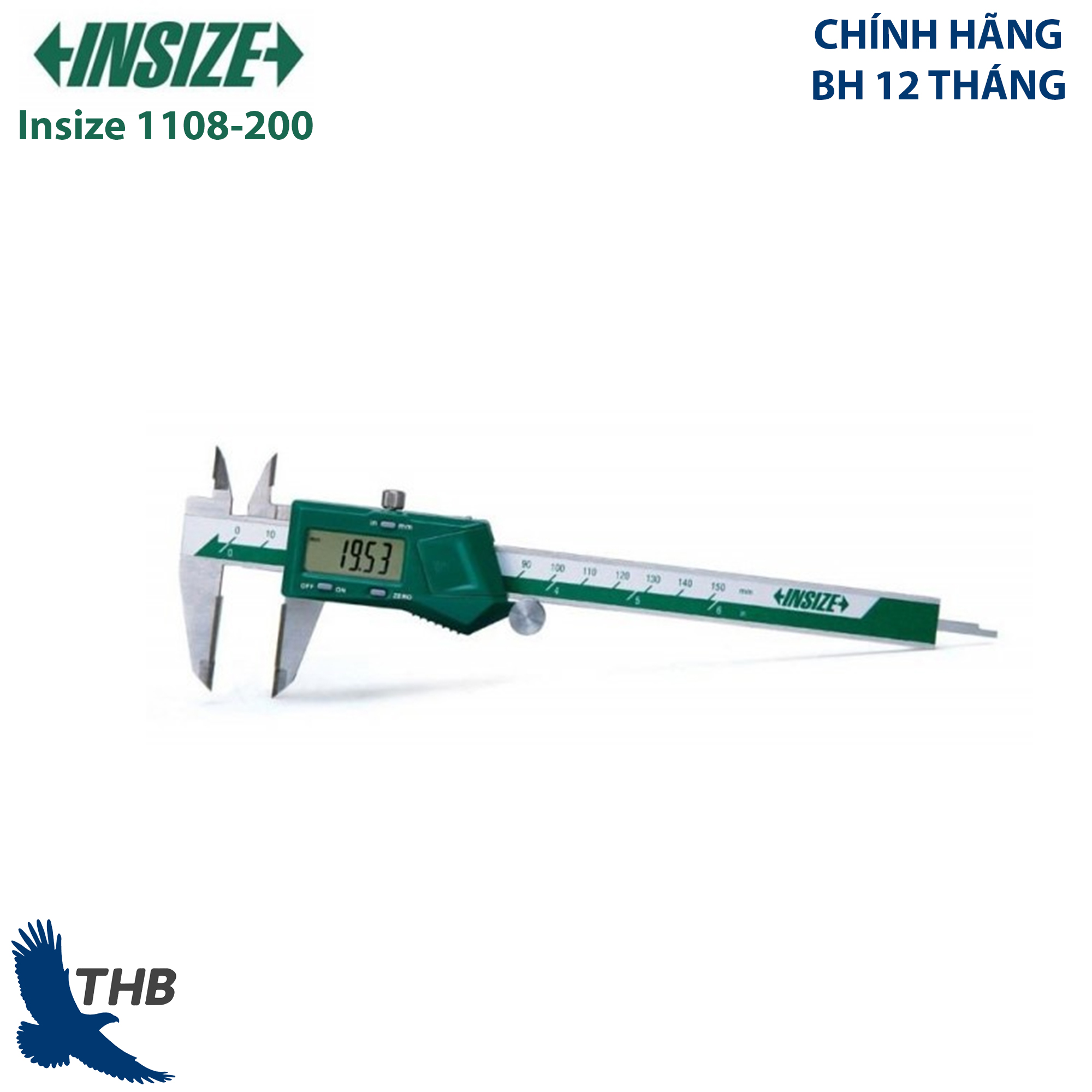 Thước cặp điện tử Insize 1108-200 (0-200mm)