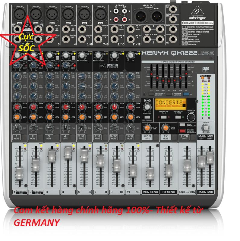 Bộ trộn âm thanh 10 kênh BEHRINGER QX1222USB
