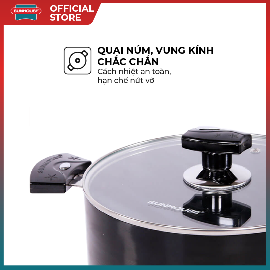 Bộ nồi Anod Sunhouse SH8937