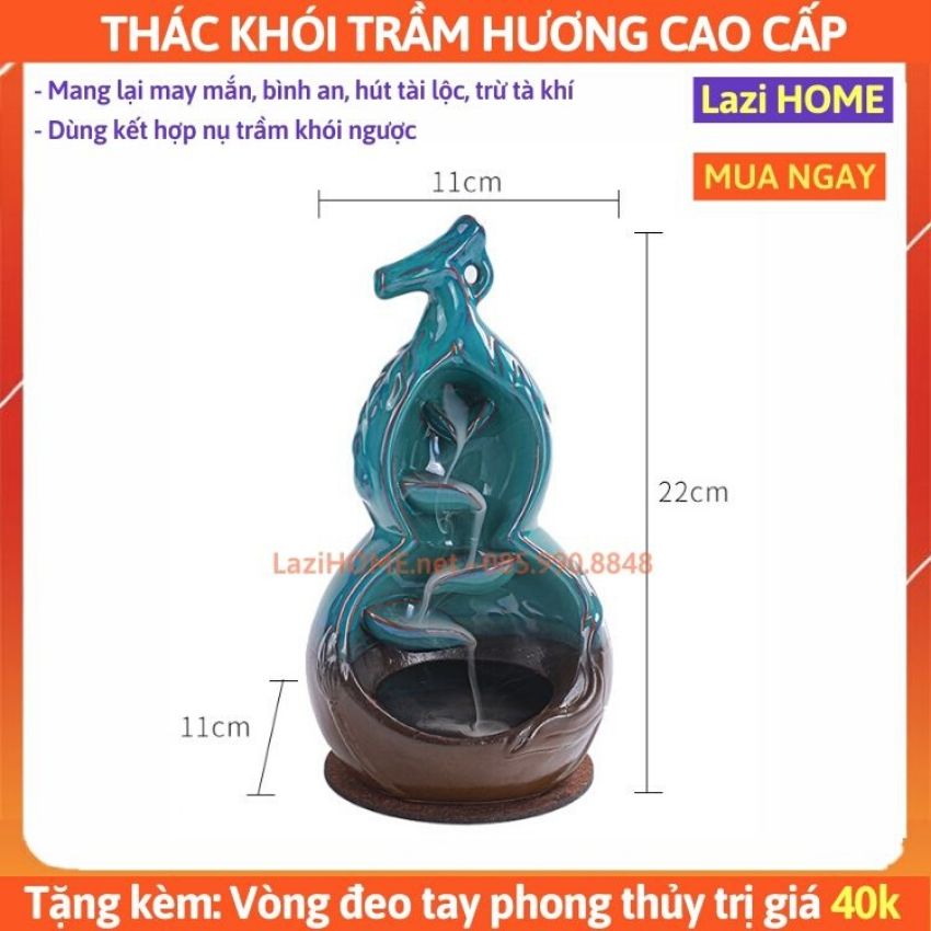 Thác khói trầm hương hồ lô