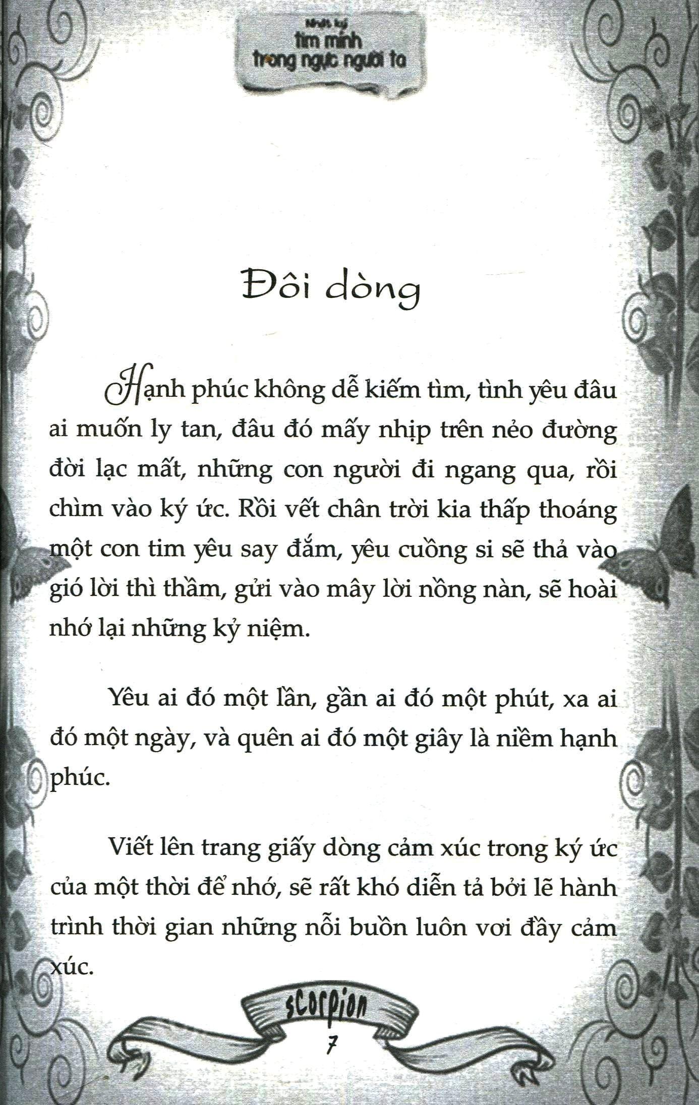 Nhật Ký Tim Mình Trong Ngực Người Ta