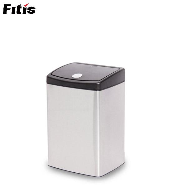 Thùng rác Inox Fitis Nhấn Vuông Nhỏ STS1-901.A (STS1-901), 15L