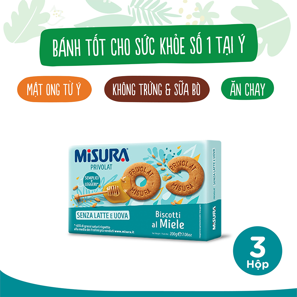 Bánh quy mật ong Misura hộp 200g