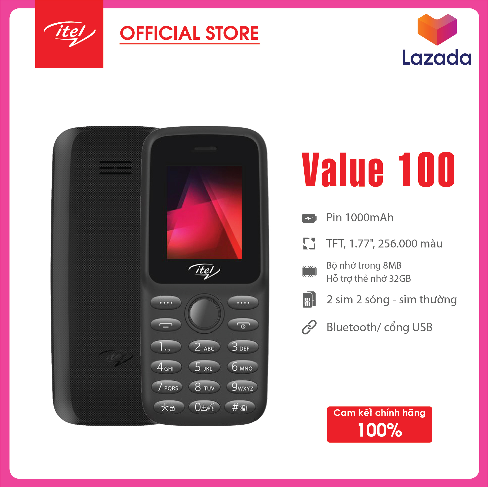 Điện thoại Itel Value 100