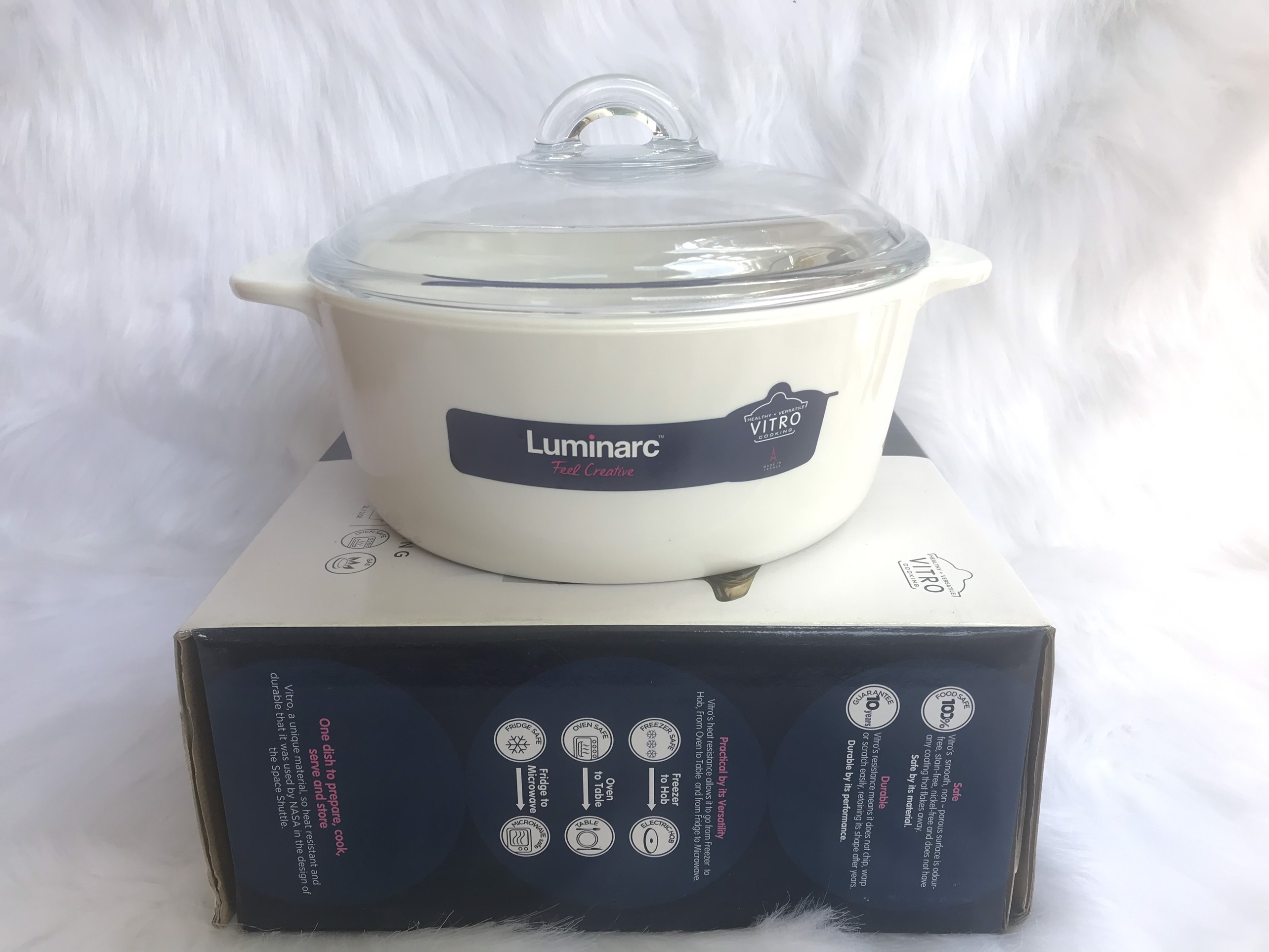 NỒI THỦY TINH LUMINARC VITRO AMBERLINE GRANITE C6318 2L