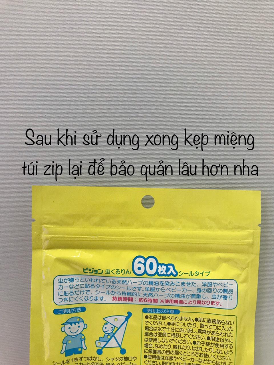 Miếng dán đuổi muỗi Pigeon 60 miếng