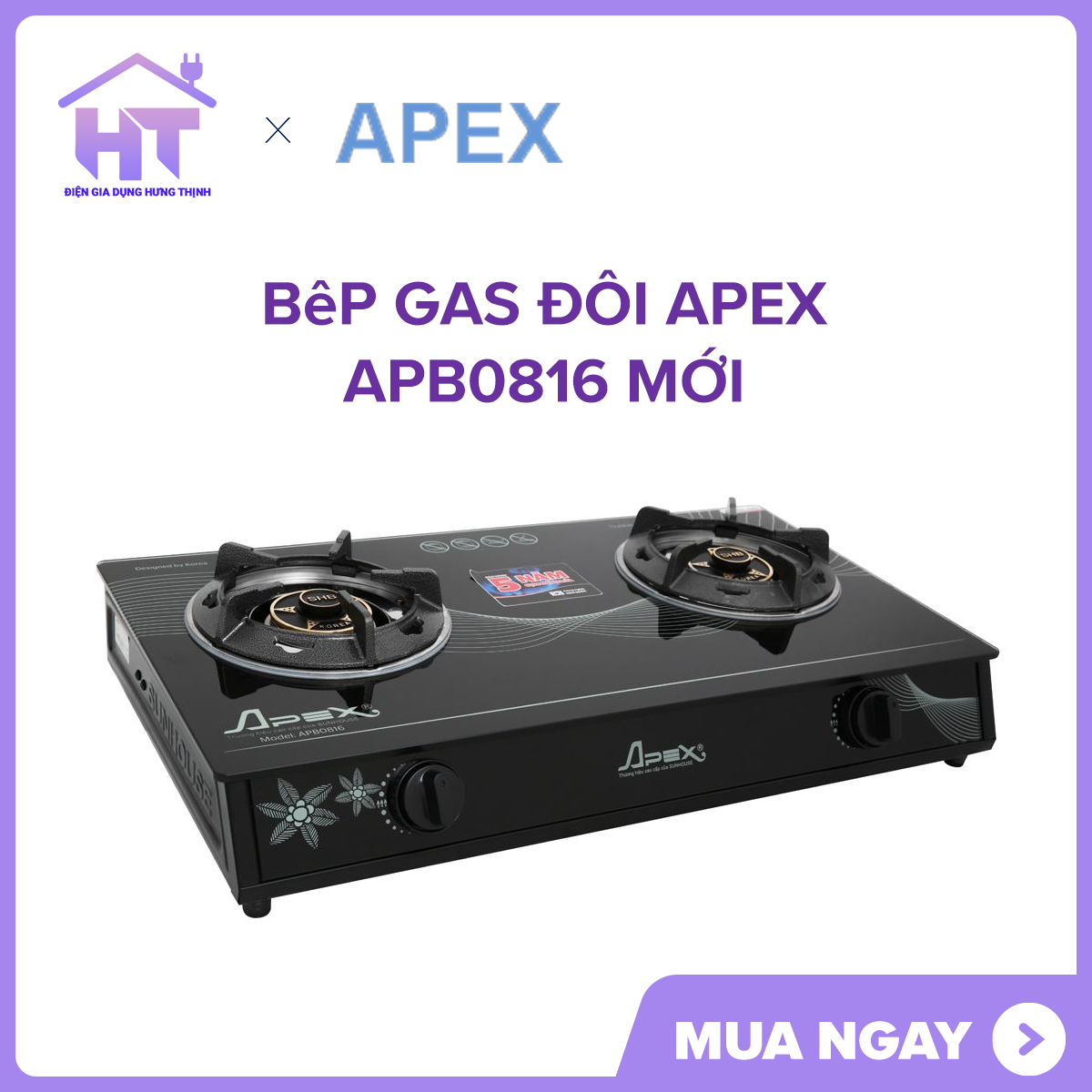 Bếp Gas Sunhouse APB0816