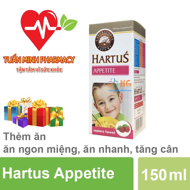 Siro hartus appetite 150ml – tăng khả năng hấp thu giúp bé ăn ngon
