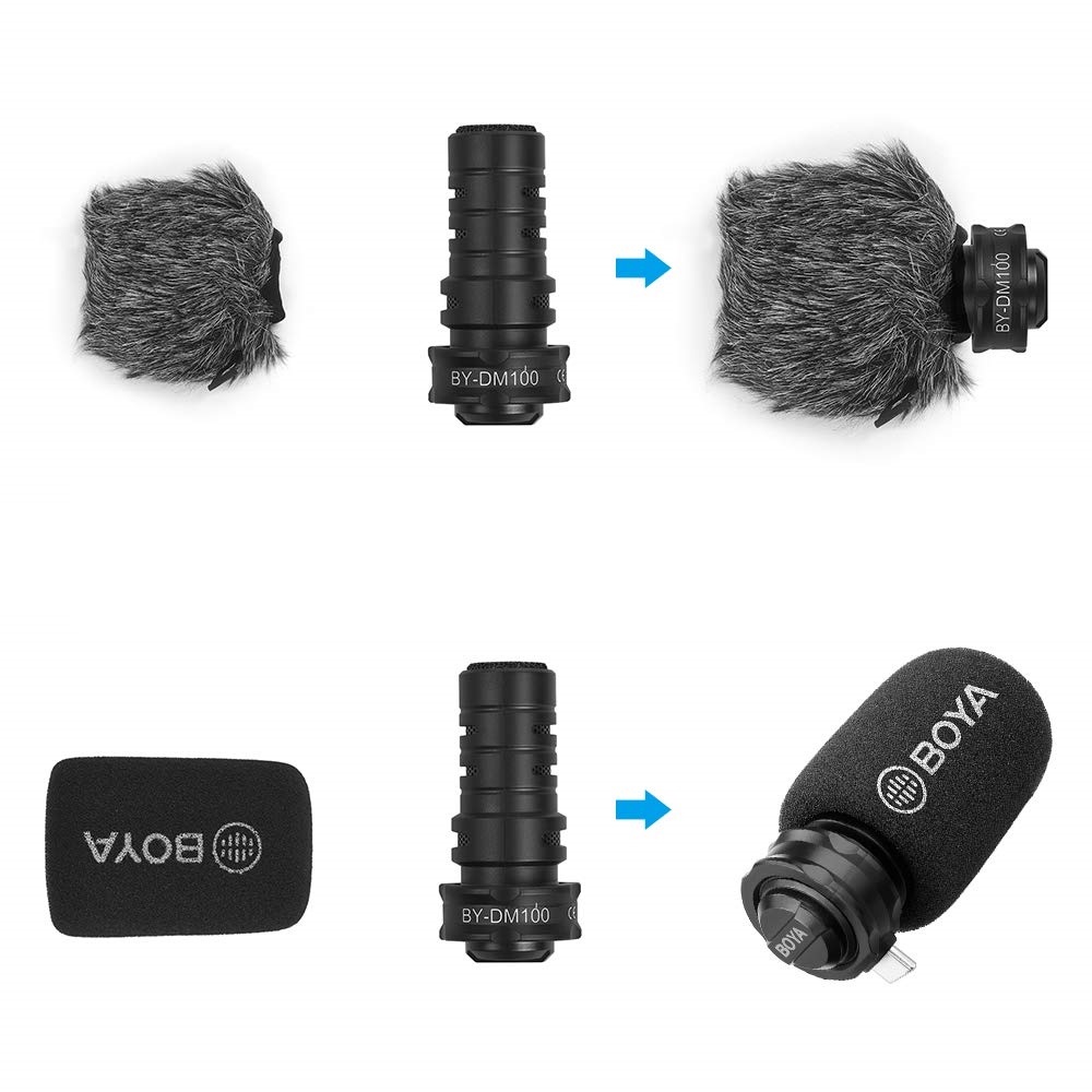 Micro Thu Âm Cho Điện Thoại Boya BY-DM100
