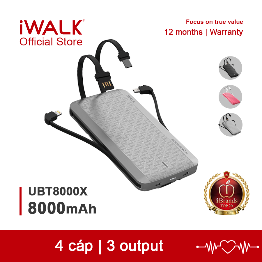 Sạc dự phòng iWalk UBT8000X 8000mAh
