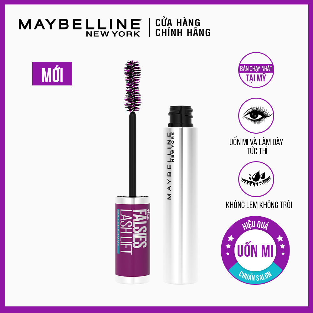 Mascara Dài và Dày Mi Maybelline The Falsies Volum Express Waterproof Mascara