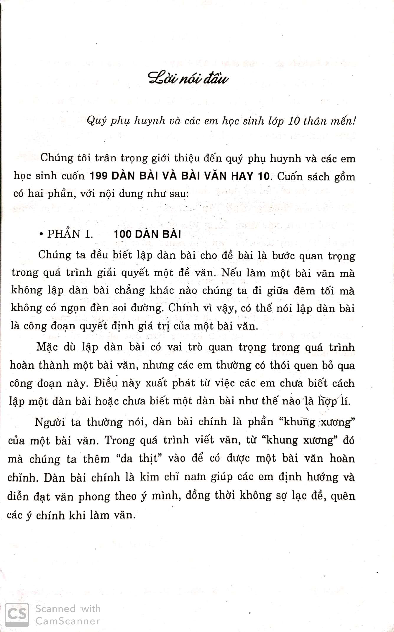 199 Dàn Bài Và Bài Văn Hay Lớp 10