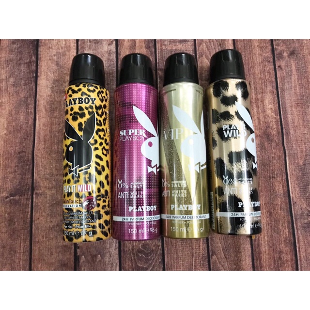 Xịt Khử Mùi Cho Nữ PlayBoy Play it Wild 150ml