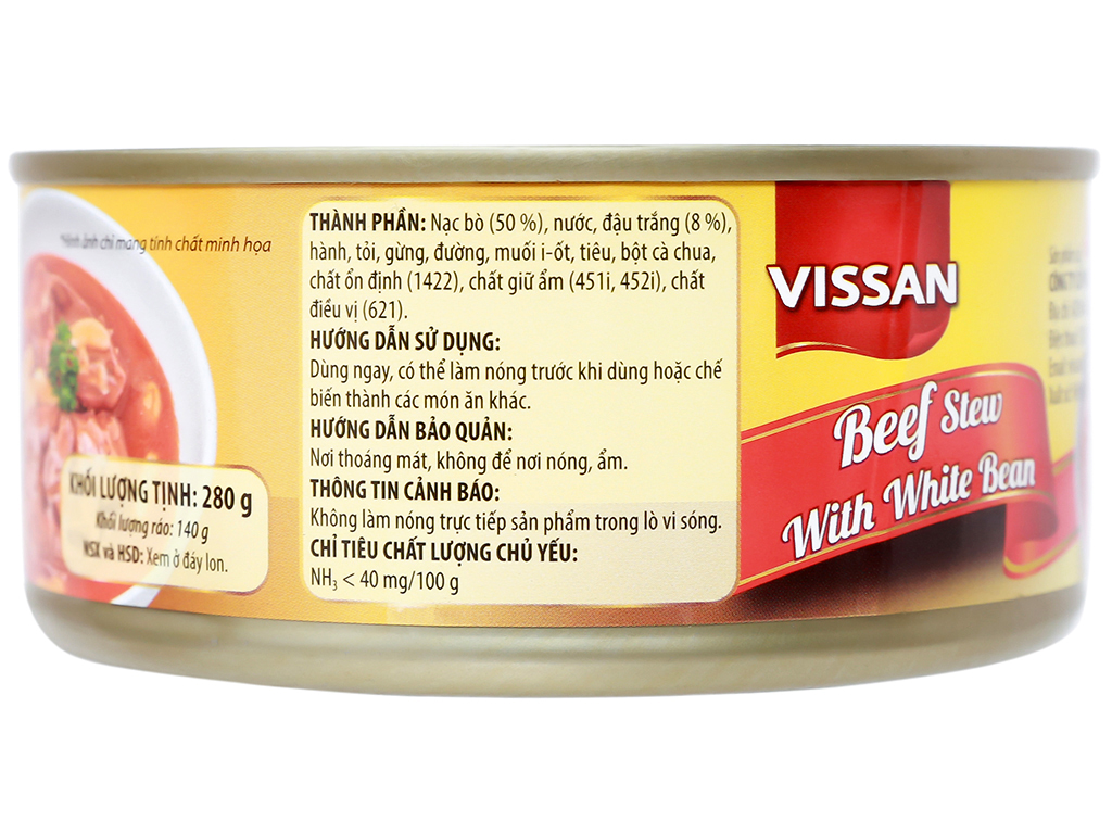 Bò nấu đậu Vissan 280g