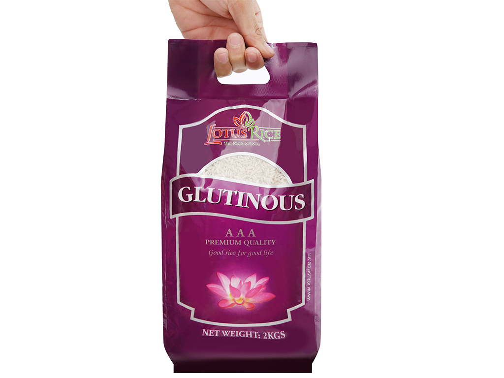 Gạo nếp Lotus Rice Sen Vàng 2kg