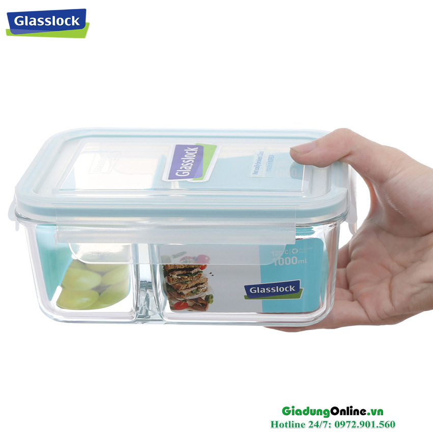 Hộp thủy tinh Glasslock chịu lực 1000ml