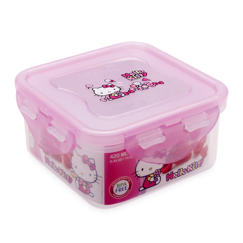 HỘP NHỰA VUÔNG HELLO KITTY LOCK&LOCK LKT814