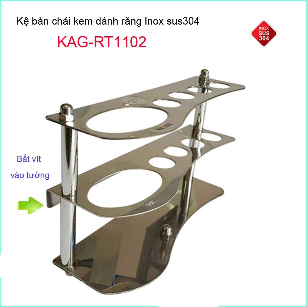 KỆ BÀN CHẢI KEM ĐÁNH RĂNG INOX ROCA KAG-RT1102