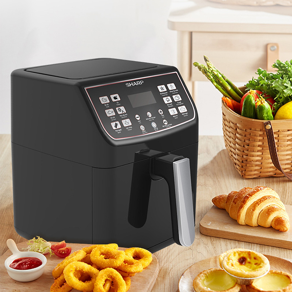 Nồi Chiên Không Dầu Sharp KF-AF55EV 5.5L