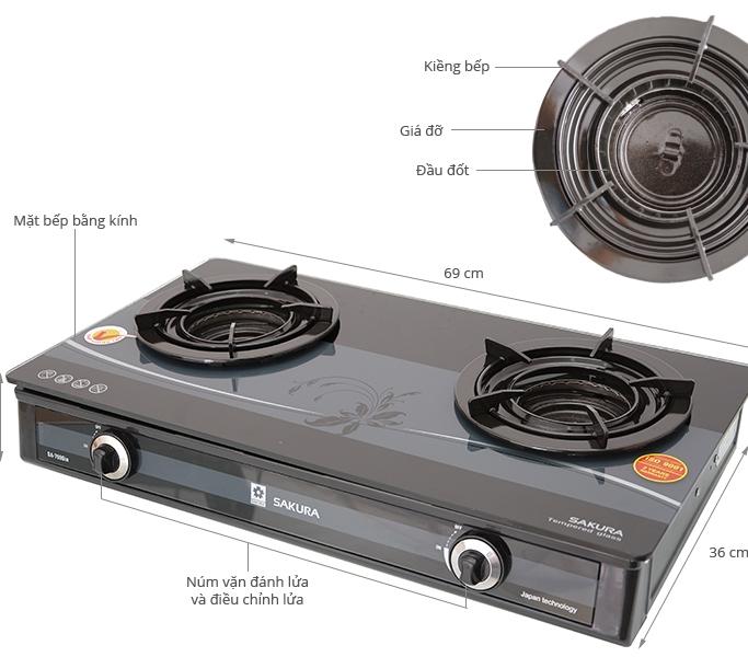 Bếp gas Sakura SA-790G