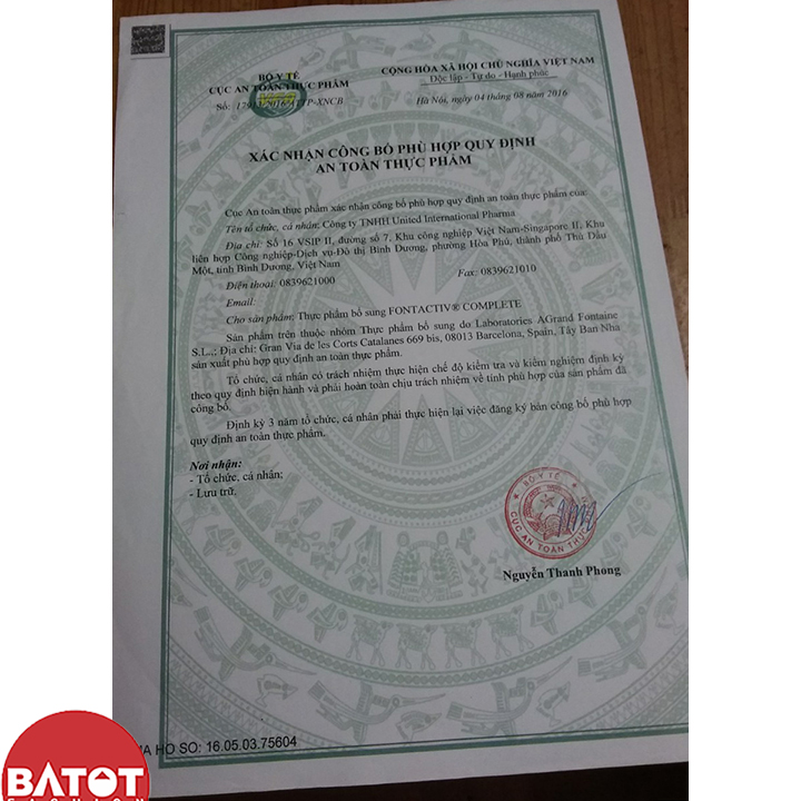 Sữa FontActiv Complete 800g cho người ốm yếu mệt mỏi
