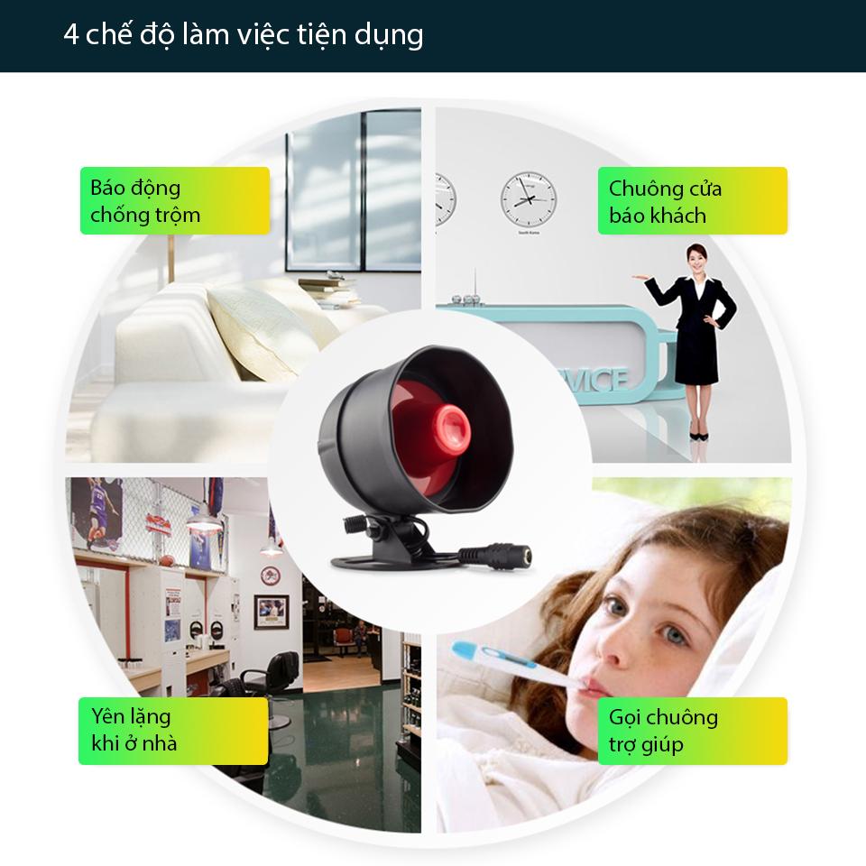 BỘ KIT CHỐNG TRỘM LOA BÁO ĐỘNG SECKIT02