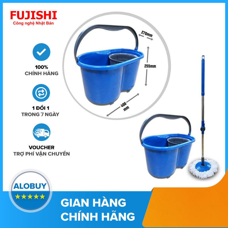 BỘ LAU NHÀ 360 ĐỘ FUJISHI MOP SMART FJ-360/360RN