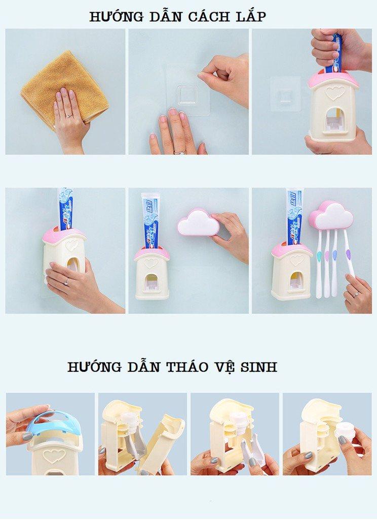 KỆ NHẢ KEM ĐÁNH RĂNG KÈM HAI CỐC ECOCO E1501