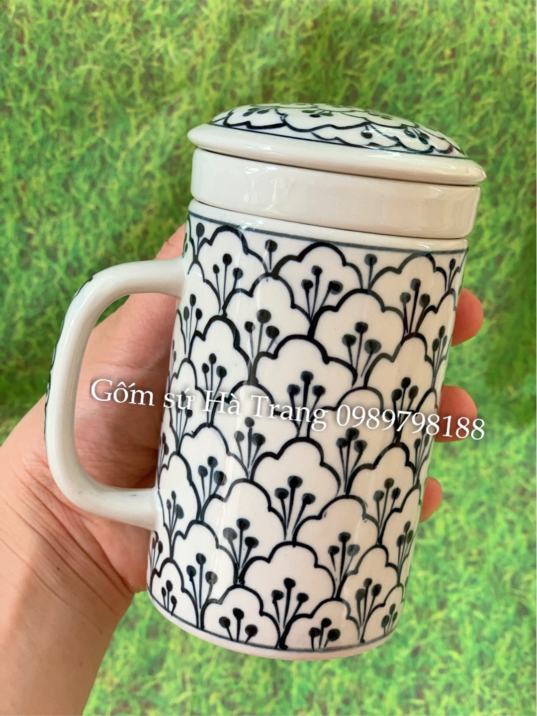Cốc gốm sứ Bát Tràng 350ml