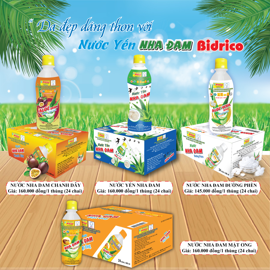 Nước Nha Đam Đường Phèn Bidrico