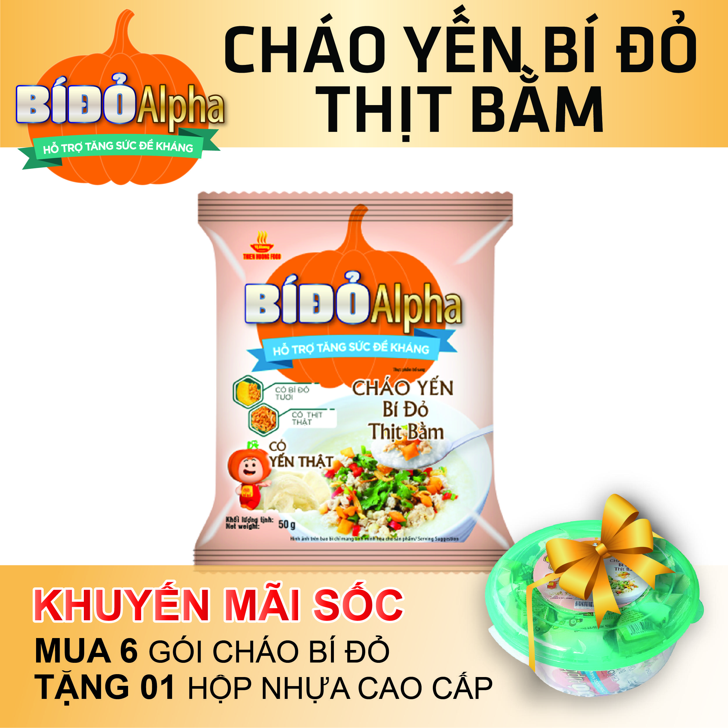 Cháo Yến Việt Thịt Bằm 50g
