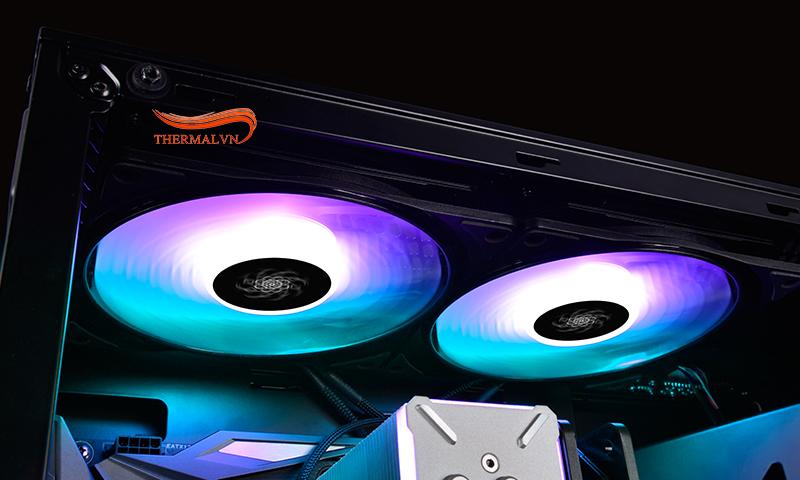 DeepCool CF140 2 in 1 140mm RGB LED Case Fan Cooling