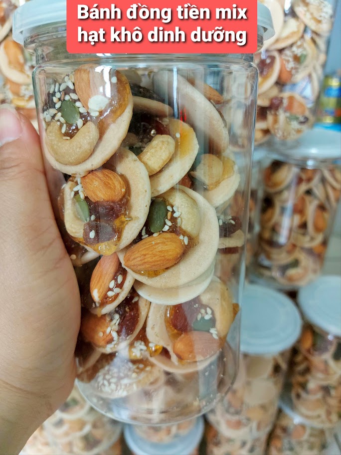 Bánh đồng tiền mix hạt 350g