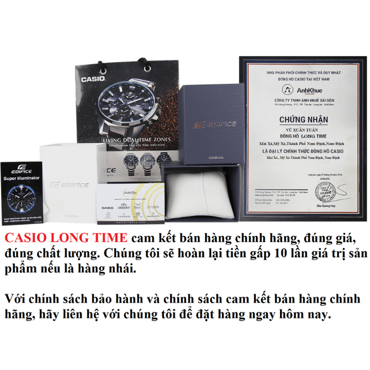 Đồng hồ nữ dây da Casio LTP-V005L-7AUDF