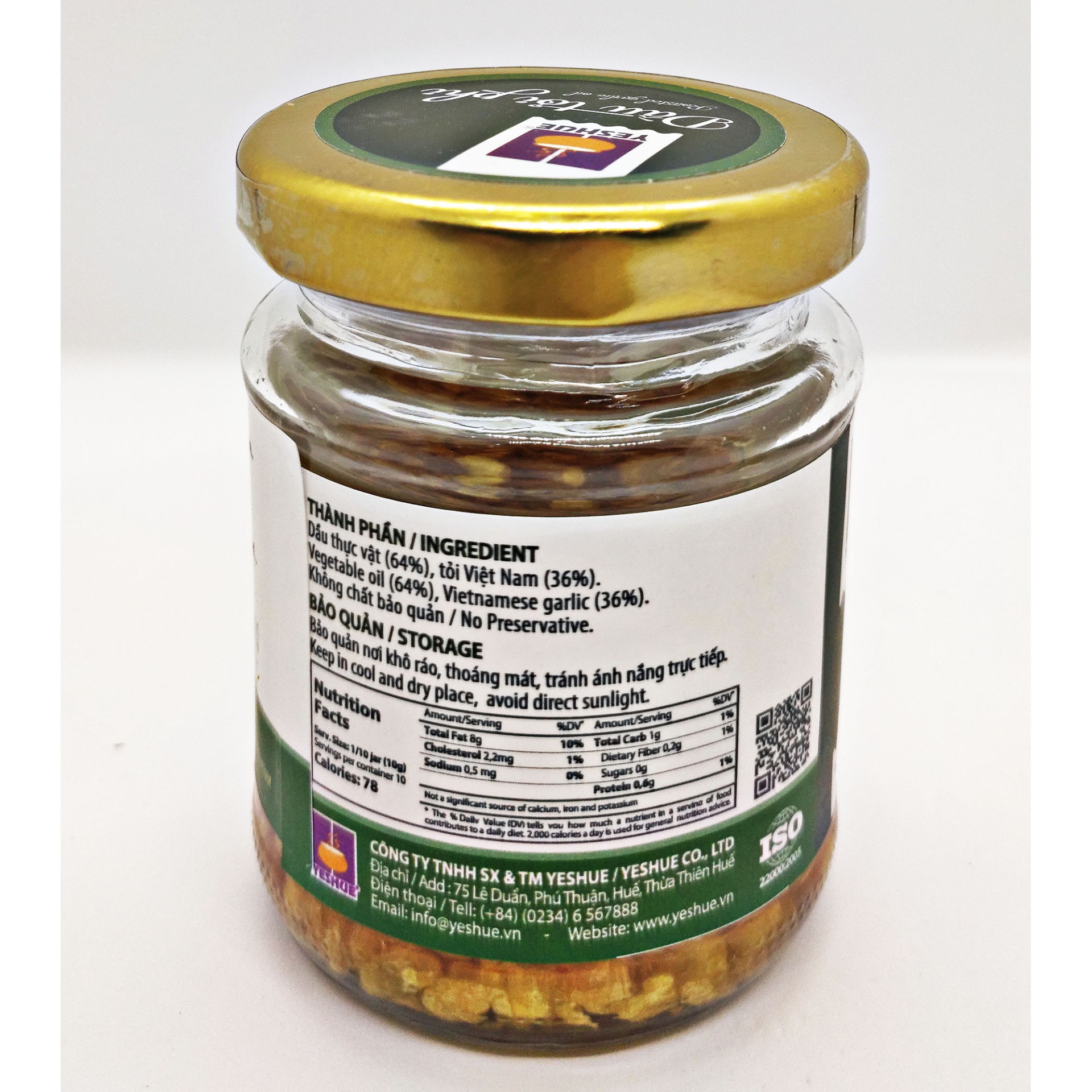 DẦU TỎI PHI YESHUE 100g
