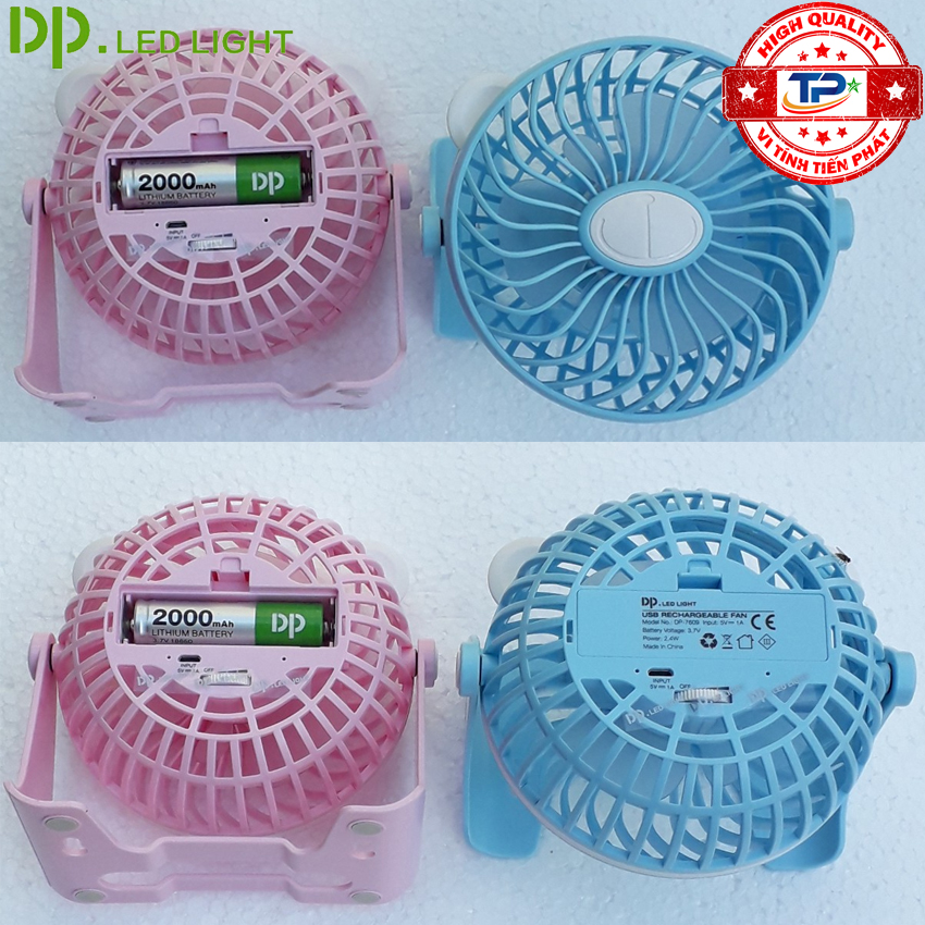 QUẠT SẠC TÍCH ĐIỆN DP-7609